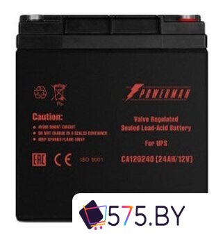 Аккумулятор для ИБП Powerman CA12240/UPS (12В/24 А·ч) в магазине 575.by