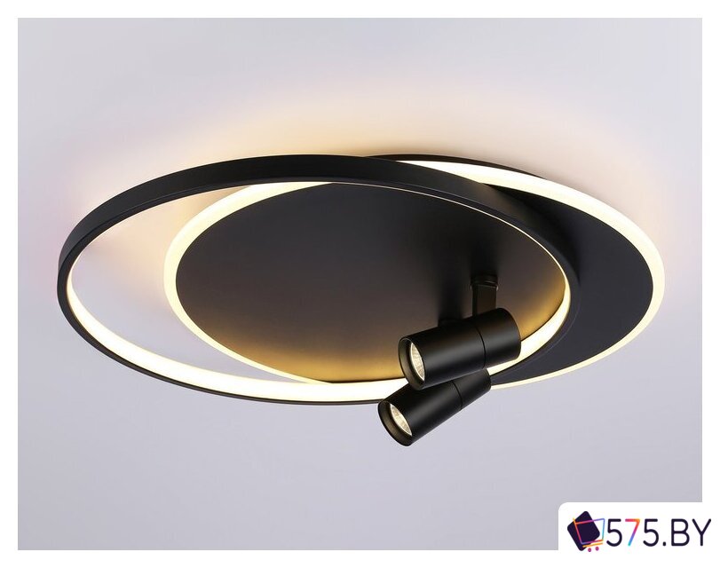 Припотолочная люстра Ambrella light FL51393/1+2 BK в магазине 575.by