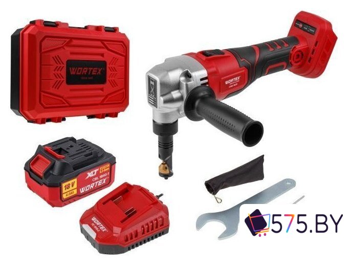 Высечные электрические ножницы Wortex CNB 1825 XLT SET 1318929 (с 1-м АКБ, кейс) в магазине 575.by