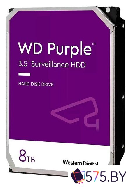 Жесткий диск WD Purple Surveillance 8TB WD85PURZ в магазине 575.by