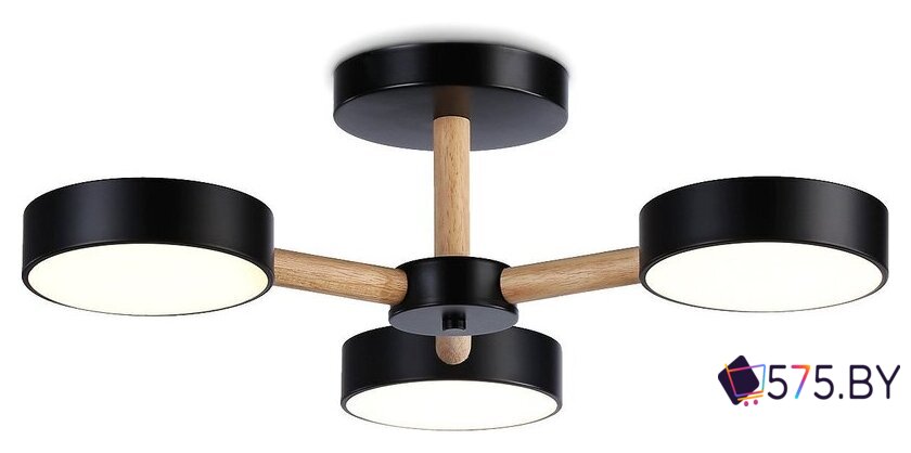 Припотолочная люстра Ambrella light FL4823/3 BK в магазине 575.by