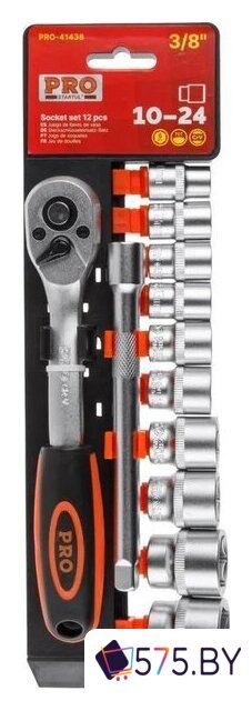 Набор трещотка с головками Startul Pro-41438 (12 предметов) в магазине 575.by