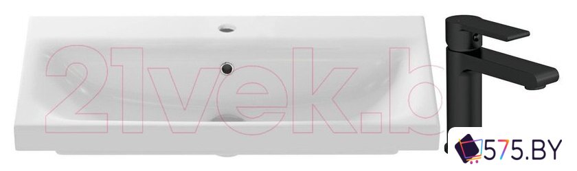 Умывальник Cersanit Moduo 80 Slim P-UM-MOD80SL/1 + 63107 в магазине 575.by