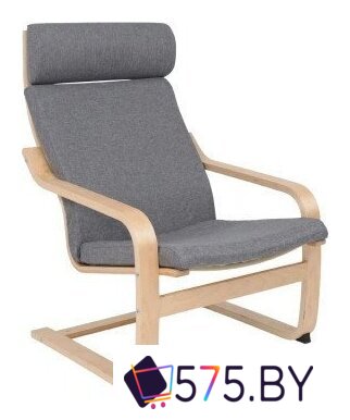 Интерьерное кресло AksHome Relax (ткань, серый QS-9) в магазине 575.by