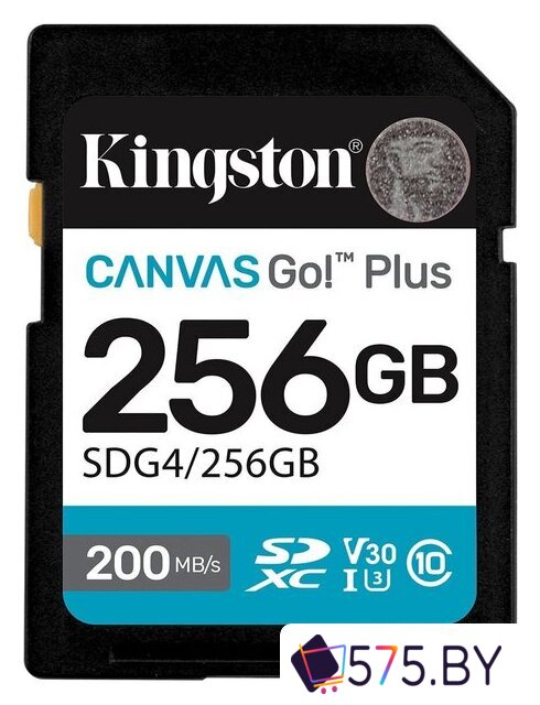 Карта памяти Kingston Canvas Go! Plus SDXC 256GB SDG4/256GB в магазине 575.by