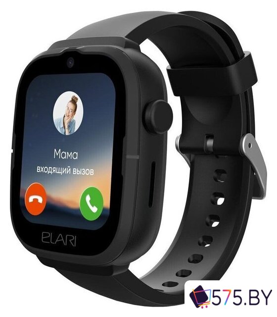 Детские умные часы Elari KidPhone 4G Go (черный) в магазине 575.by