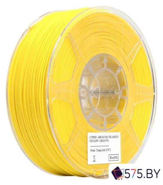 Пластик eSUN ABS-GF ABS-GF175Y1TZ1 (1.75мм, 1кг, желтый) в магазине 575.by