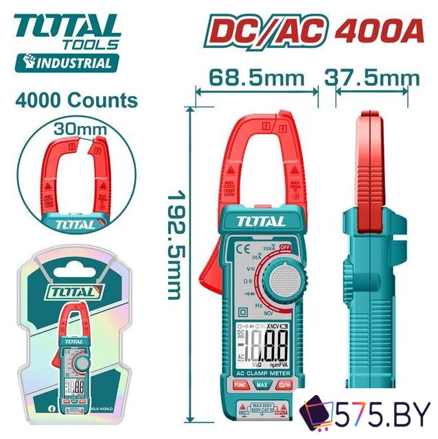 Токовые клещи Total TMT762002 в магазине 575.by