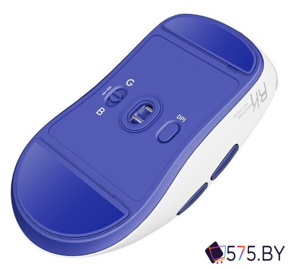 Игровая мышь Royal Kludge M30 (белый/синий) в магазине 575.by