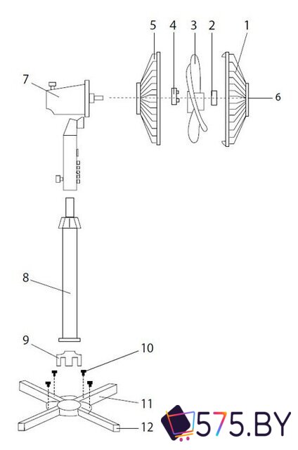 Вентилятор CENTEK CT-5015 (черный) в магазине 575.by