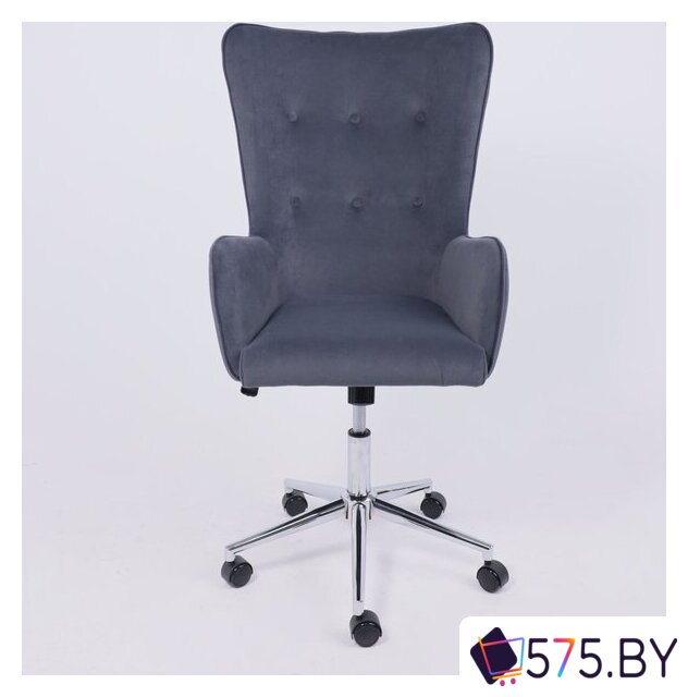 Офисное кресло AksHome Bella XL (chrome Kiton 713 Graphite велюр/графит) в магазине 575.by