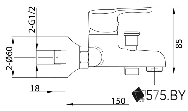 Смеситель Istok life 0402.719 в магазине 575.by