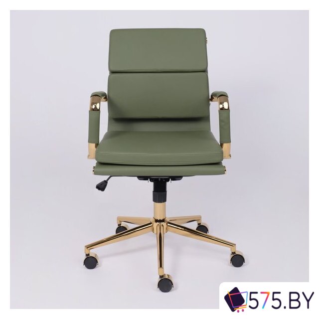 Офисное кресло AksHome Indigo LB (зеленый/золотой) в магазине 575.by