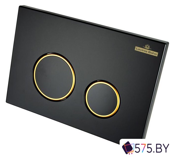 Панель смыва Lavinia Boho Relfix 38050803 (матовый черный/золотой глянец) в магазине 575.by