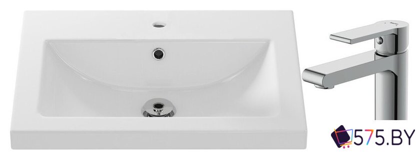 Умывальник Cersanit Como 60 S-UM-COM60/1-w + 63020 в магазине 575.by