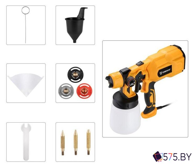 Краскораспылитель Deko DKSG55K1 HVLP в магазине 575.by
