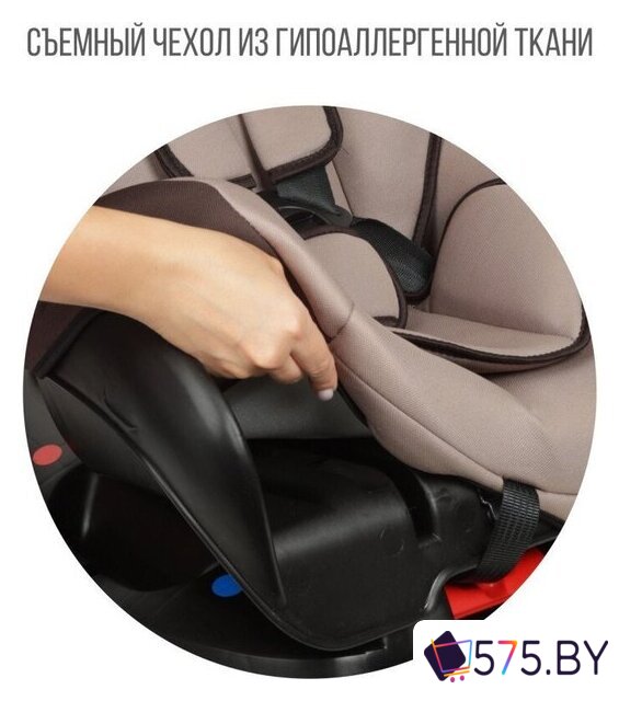 Детское автокресло Zlatek Галеон Lux KRES4007 (светло-коричневый) в магазине 575.by