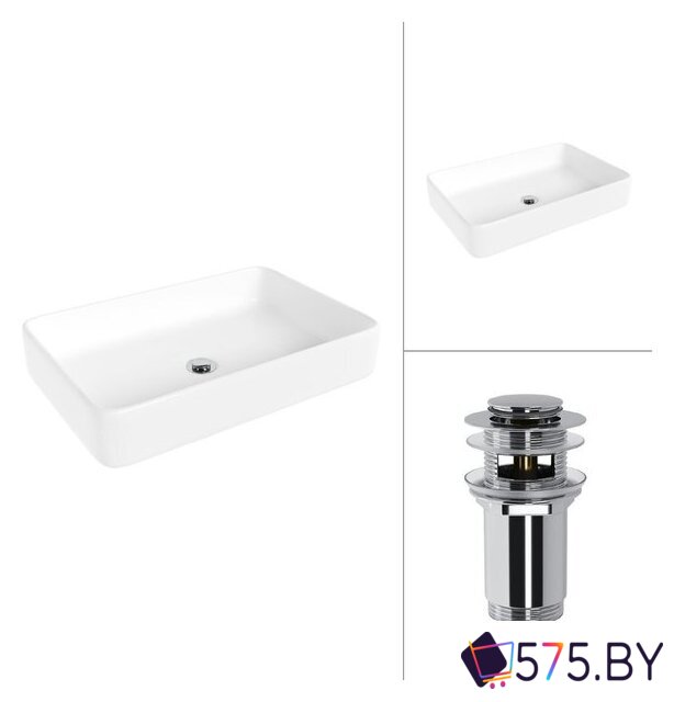 Умывальник Lauter 21842 + клапан 21190CH в магазине 575.by