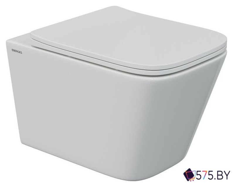 Унитаз подвесной Berges Wasserhaus Floe S Rimless + АТОМ 410 АТ-043368 (с сиденьем) в магазине 575.by