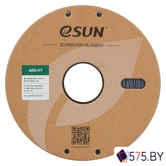 Пластик eSUN ABS-HT ABS-HT175H1TZ1 (1.75мм, 1кг, серый) в магазине 575.by