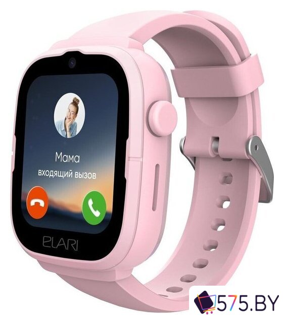 Детские умные часы Elari KidPhone 4G Go (розовый) в магазине 575.by