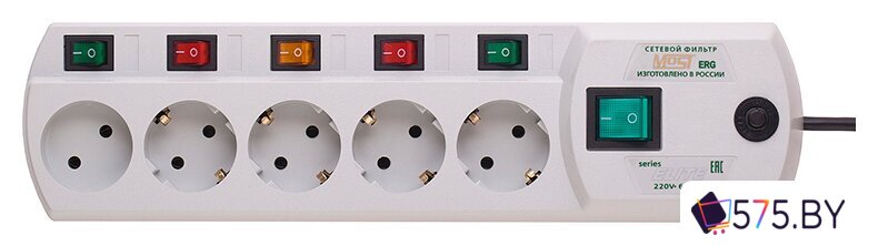 Сетевой фильтр Most ERG 5 м (белый) в магазине 575.by