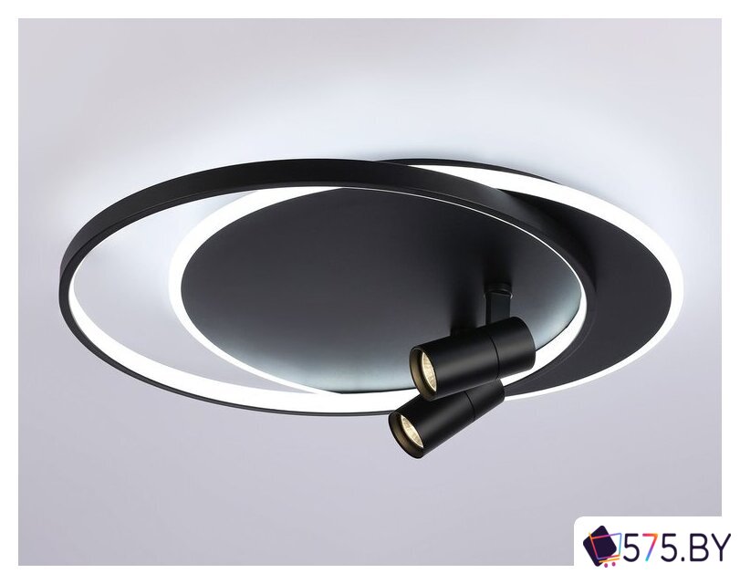 Припотолочная люстра Ambrella light FL51393/1+2 BK в магазине 575.by