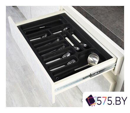 Лоток для столовых приборов Starax S-2287-A (антрацит) в магазине 575.by