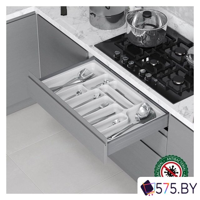 Лоток для столовых приборов Starax S-2286-W (белый) в магазине 575.by