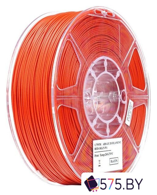 Пластик eSUN ABS-GF ABS-GF175R1TZ1 (1.75мм, 1кг, красный) в магазине 575.by