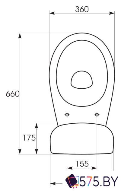 Унитаз напольный Cersanit Trento [S-KO-TR011-3-6-PL-w] в магазине 575.by