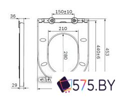 Сиденье для унитаза AM.PM Spirit C707858WH в магазине 575.by