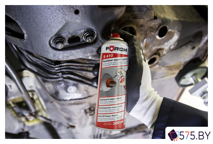 Смазки, пасты и очистители для механических, электрических узлов FORCH Растворитель ржавчины S410 Супербыстрый 300мл 67070026 в магазине 575.by