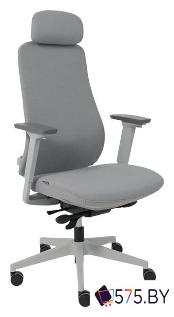 Офисное кресло AksHome Vortex (ткань, серый/белый полиамид) в магазине 575.by