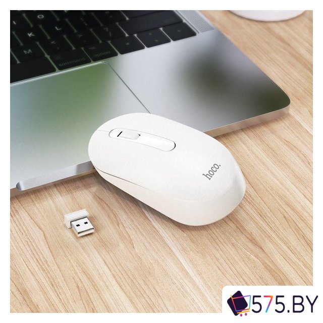 Мышь Hoco GM15 Art (белый) в магазине 575.by