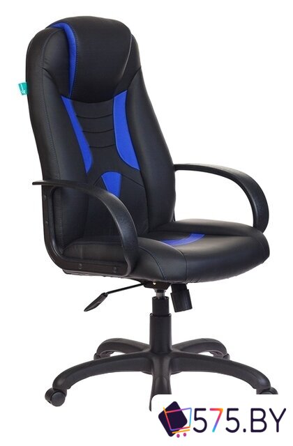 Игровое (геймерское) кресло Zombie VIKING-8/BL+BLUE (черный/синий) в магазине 575.by