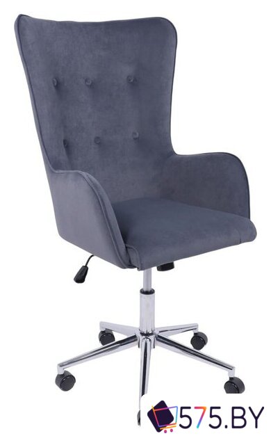 Офисное кресло AksHome Bella XL (chrome Kiton 713 Graphite велюр/графит) в магазине 575.by
