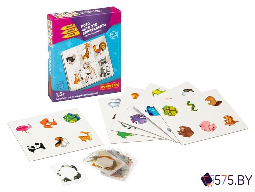 Развивающая игра Bondibon Лото Кто это спрятался? ВВ4706 в магазине 575.by