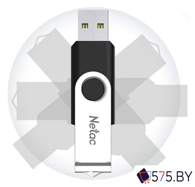 USB Flash Netac U505 USB 2.0 64GB NT03U505N-064G-20BK в магазине 575.by