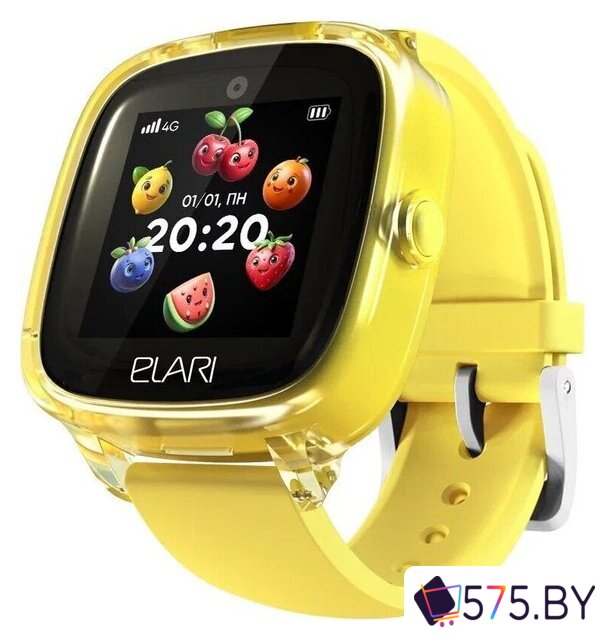 Детские умные часы Elari KidPhone Fresh 4G (желтый) в магазине 575.by