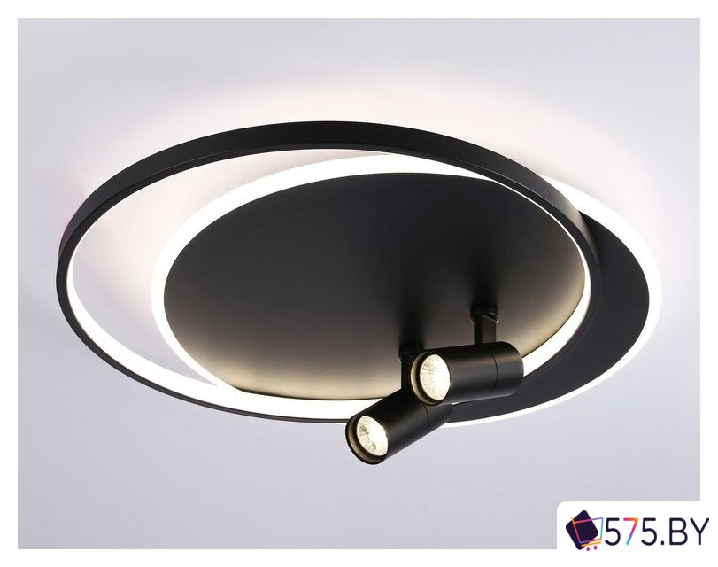 Припотолочная люстра Ambrella light FL51393/1+2 BK в магазине 575.by