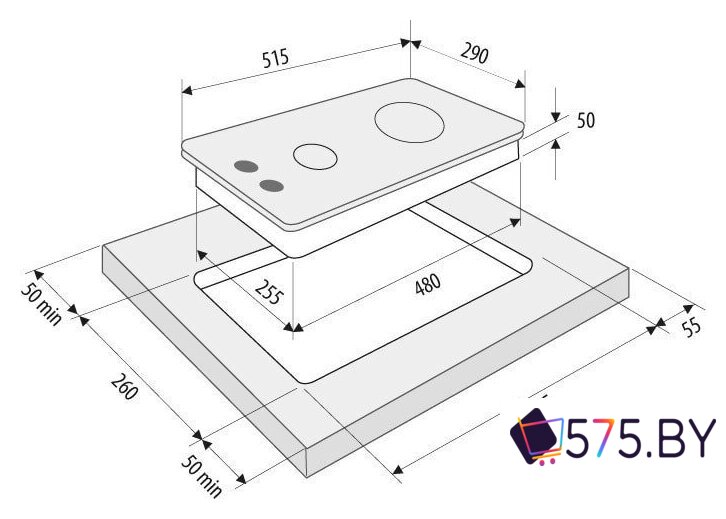 Варочная панель Krona Calore 30 WH в магазине 575.by