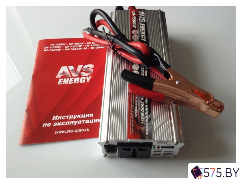 Автомобильный инвертор AVS 12/220V IN-1500W в магазине 575.by