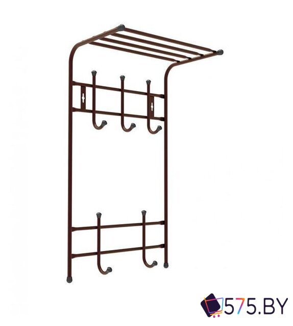 Вешалка для одежды Nika с полкой ВПТ5 (черный) в магазине 575.by