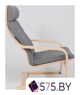 Интерьерное кресло AksHome Relax (ткань, серый QS-9) в магазине 575.by