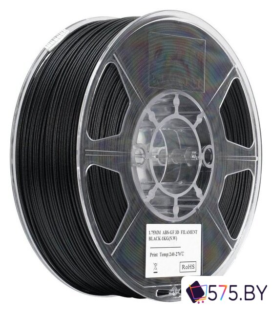 Пластик eSUN ABS-GF ABS-GF175B1TZ1 (1.75мм, 1кг, черный) в магазине 575.by
