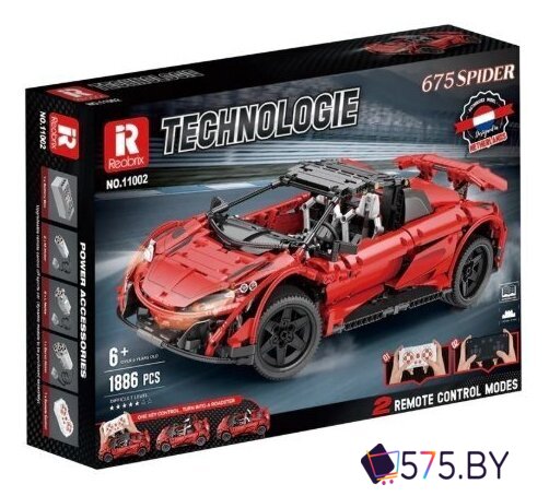 Конструктор Reobrix Суперкар Spider 675Lt 11002-D в магазине 575.by