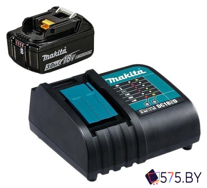 Аккумулятор с зарядным устройством Makita DC18SD + BL1830B (18В/3.0 Ah + 7.2-18В) в магазине 575.by