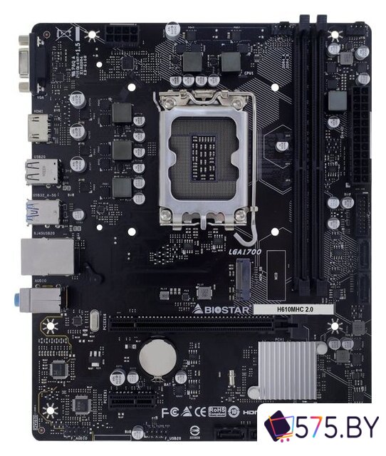 Материнская плата BIOSTAR H610MHC 2.0 Ver. 6.0 в магазине 575.by