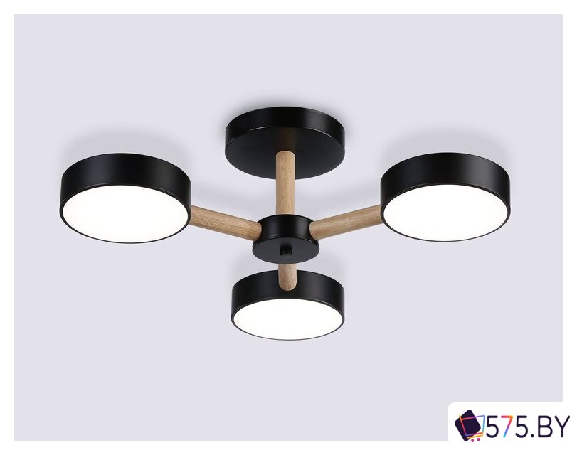 Припотолочная люстра Ambrella light FL4823/3 BK в магазине 575.by